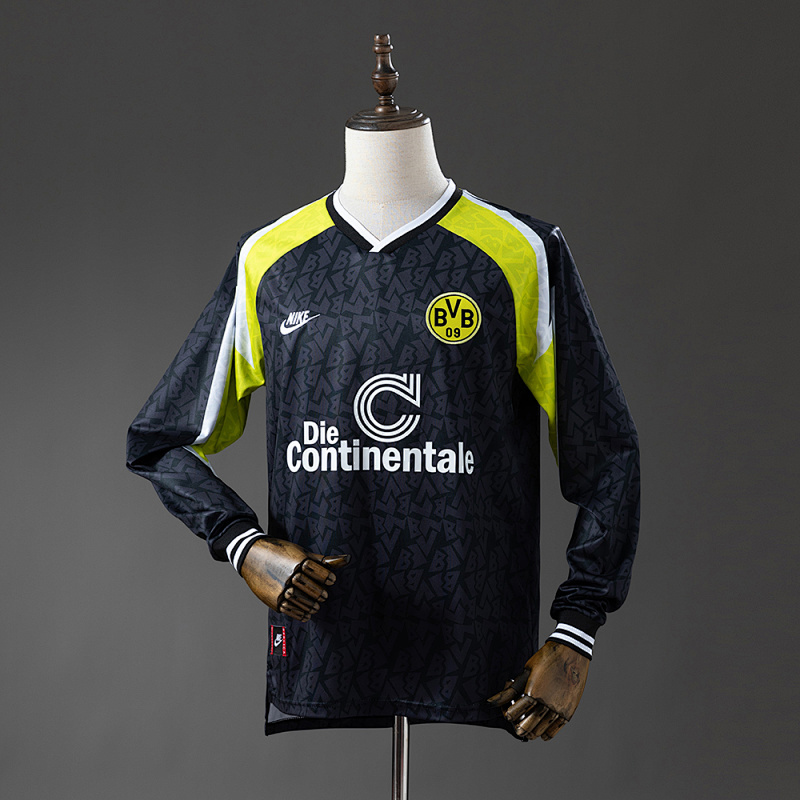 Dortmund 95-96 Away Long Sleeve Retro Jersey S-XXL